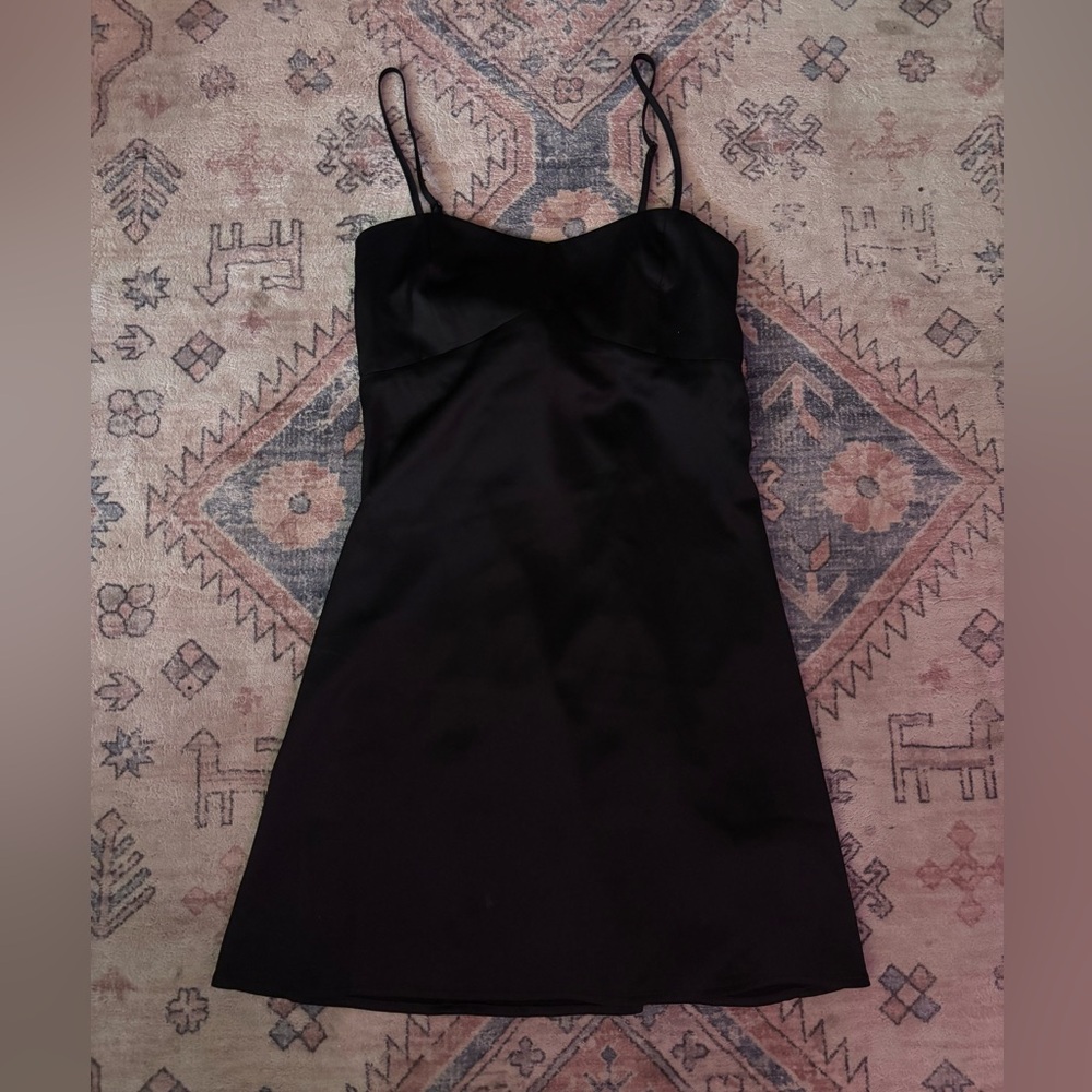 Urban Outfitters Black Silk mini dress